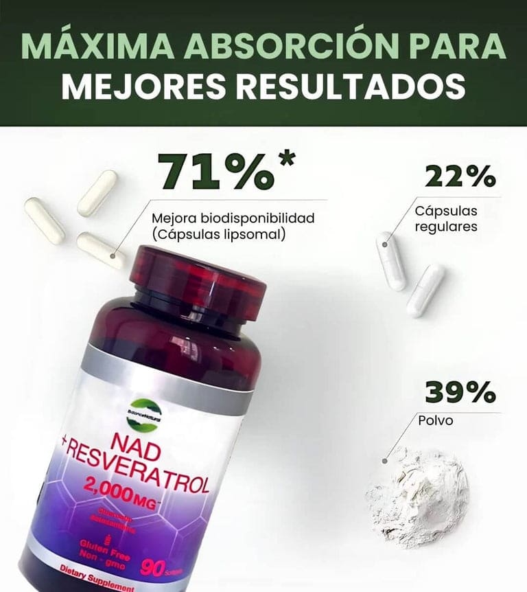 Nad + Resveratrol X 90 Perlas