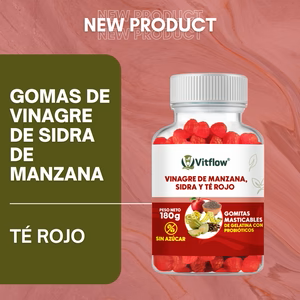 Gomitas de Vinagre de Manzana, Sidra y Té Rojo 🍎