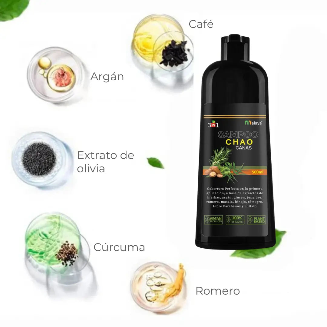 SHAMPOO CHAO CANAS +TRATMIENTO