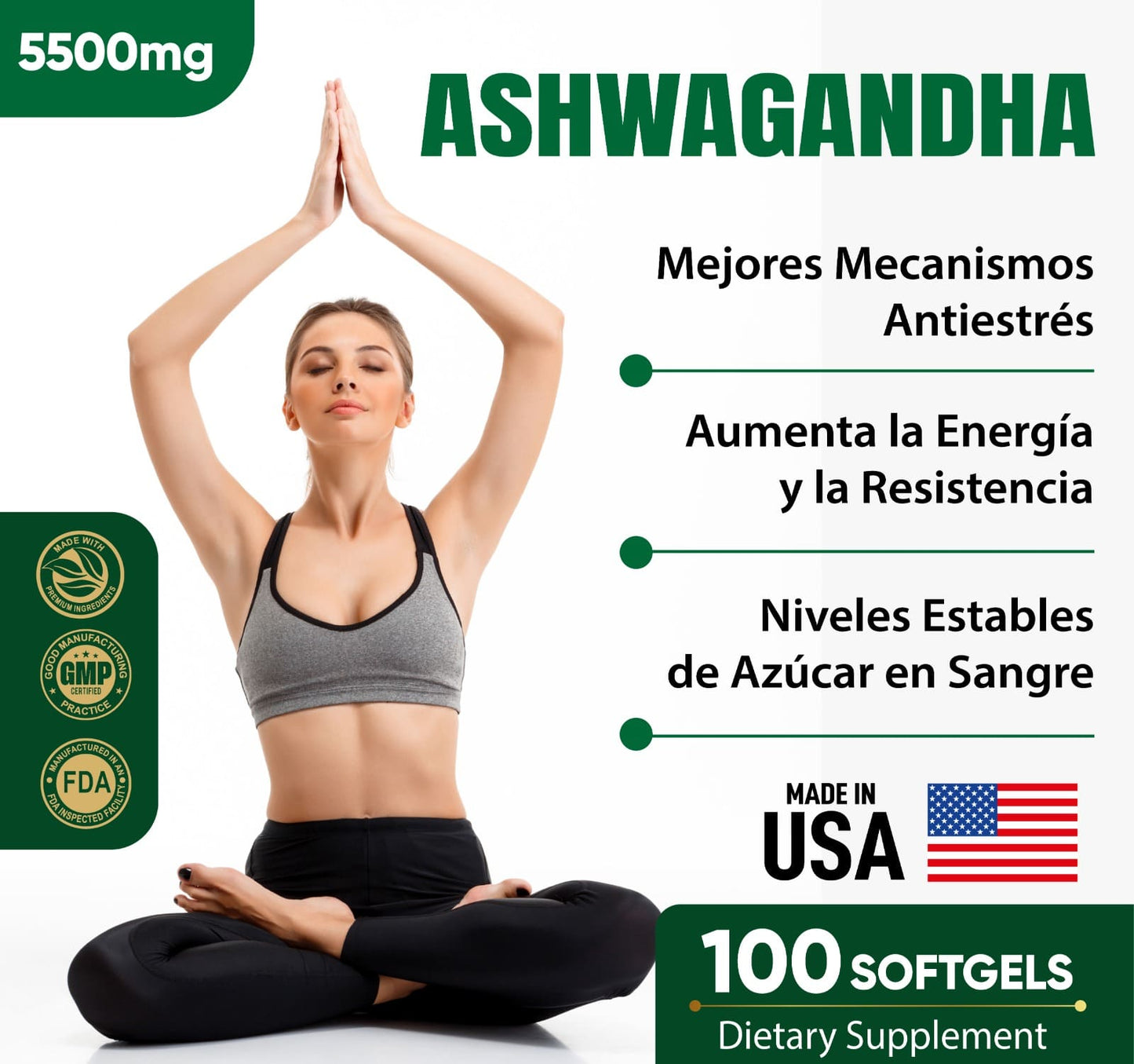Ashwagandha Americano x100 Cáps.