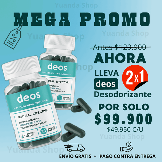 Deos desodorante, quita el mal olor desde adentro