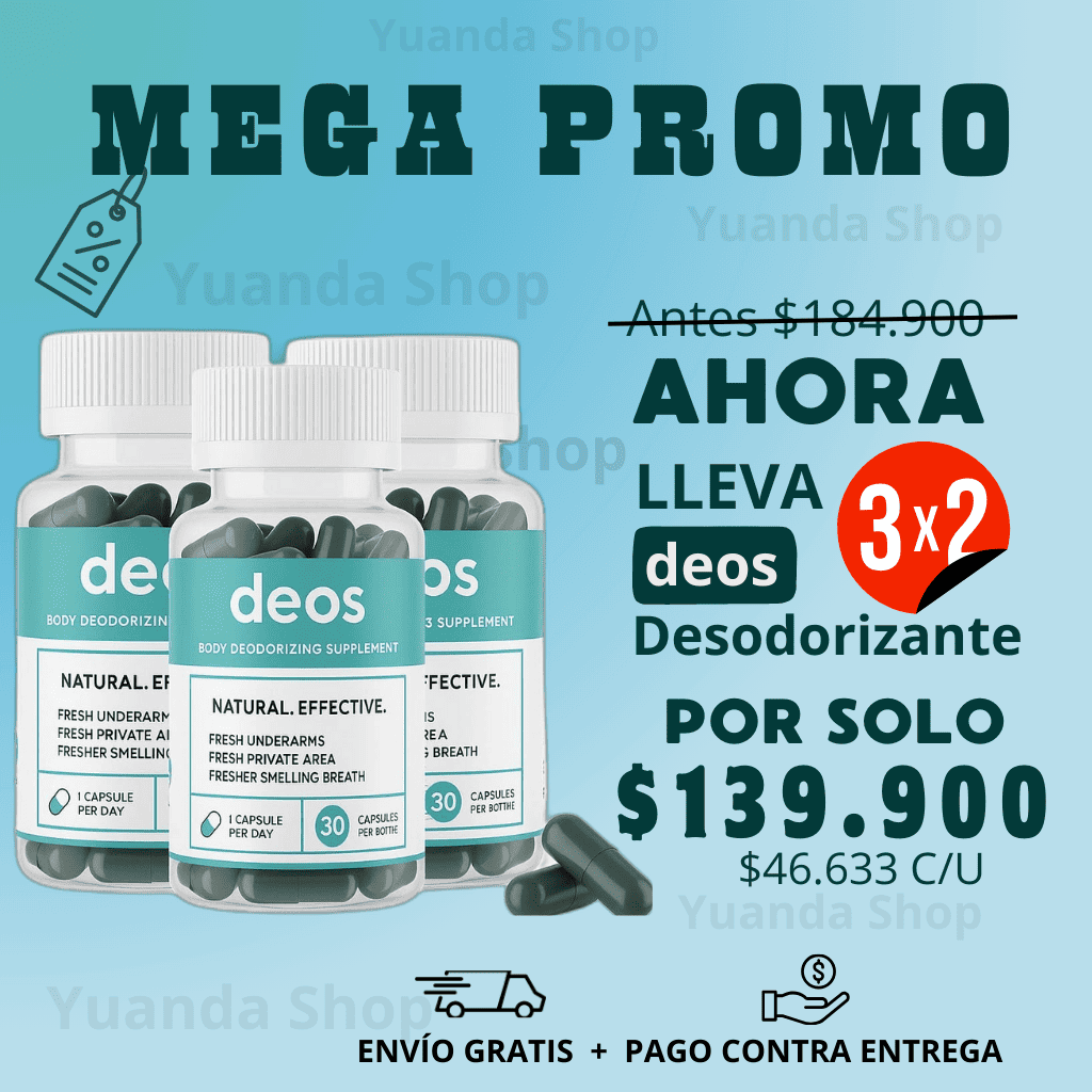 Deos desodorante, quita el mal olor desde adentro