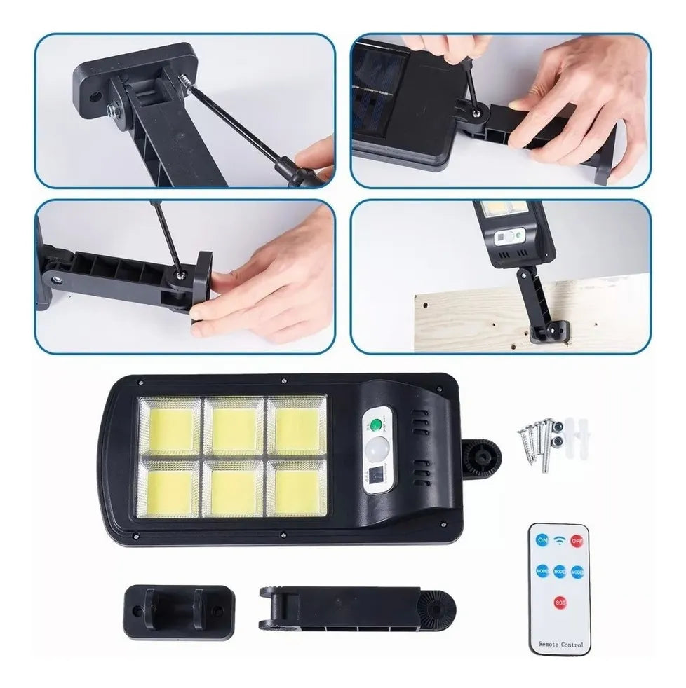 Lampara Led Solar Con Sensor de Movimiento Resistente al Agua