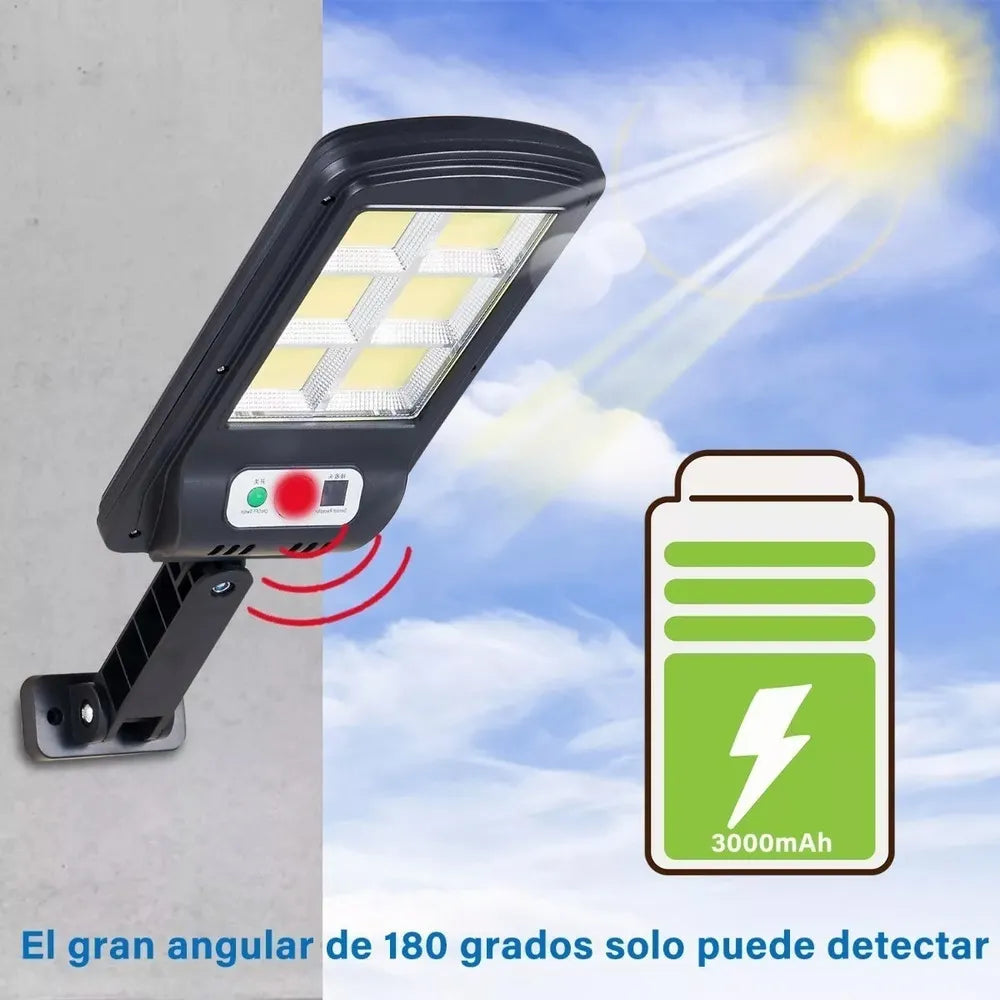 Lampara Led Solar Con Sensor de Movimiento Resistente al Agua