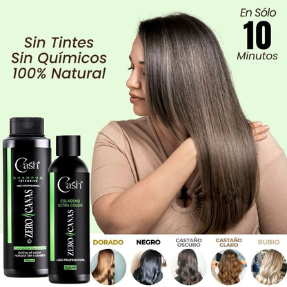 Shampoo Zero Canas + Obsequio Tratamiento colageno