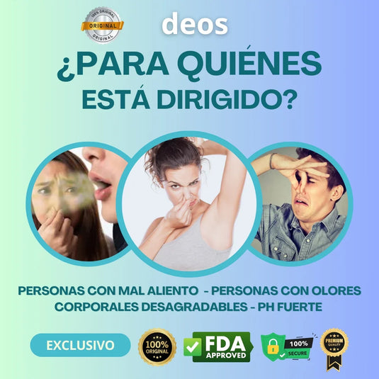 Deos desodorante, quita el mal olor desde adentro